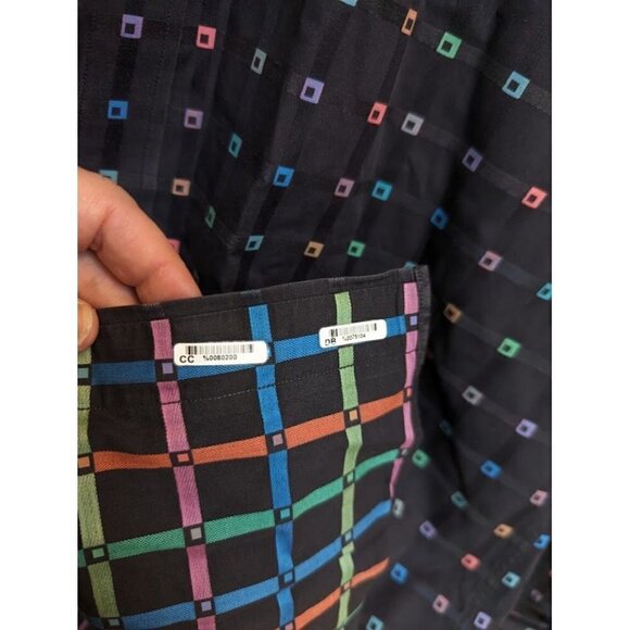 Bugatchi Shaped Fit Navy Blue Button Down Shirt Long Sleeve Men's - Picture 5 of 5